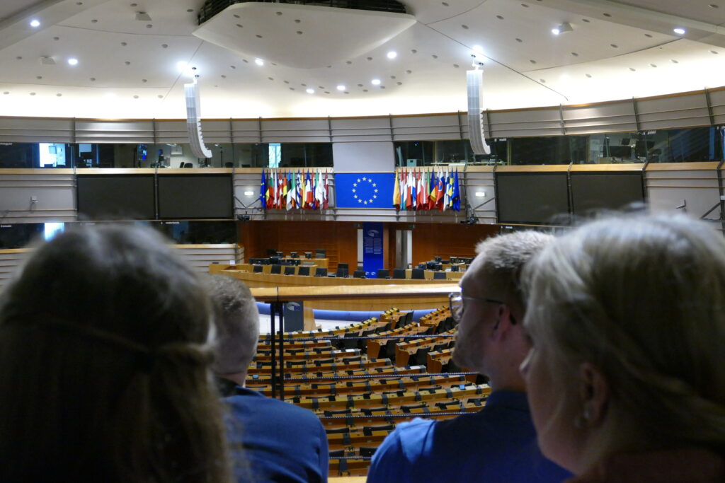 Der Plenarsaal des Europäischen Parlaments - beeindruckend