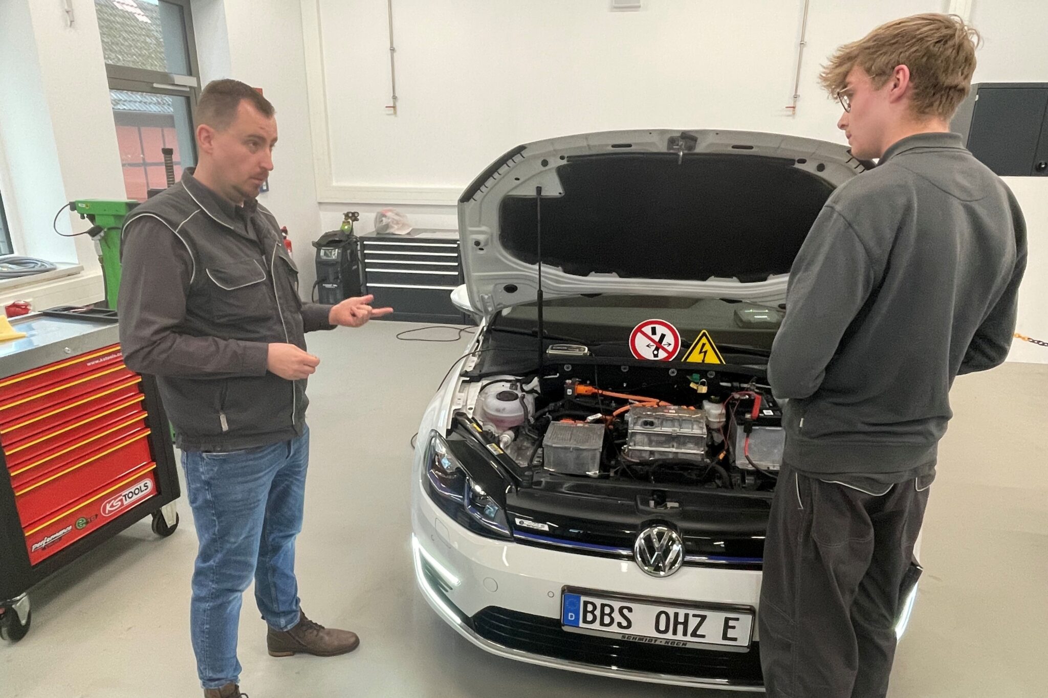 C. Polka und M. Block in der Prüfung