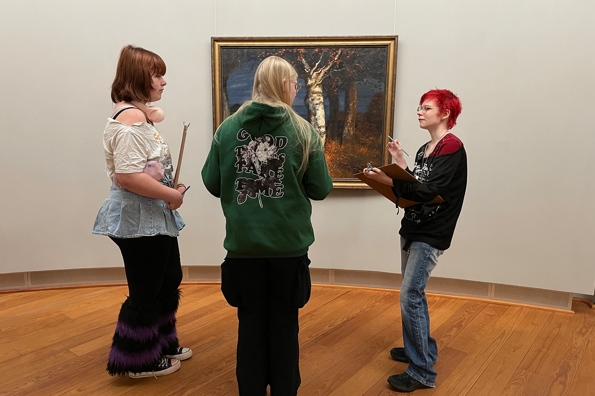 Jung im Museum Besuch in der Grossen Kunstschau