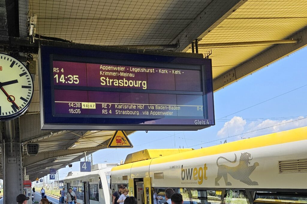 Mit dem Zug nach Straßburg