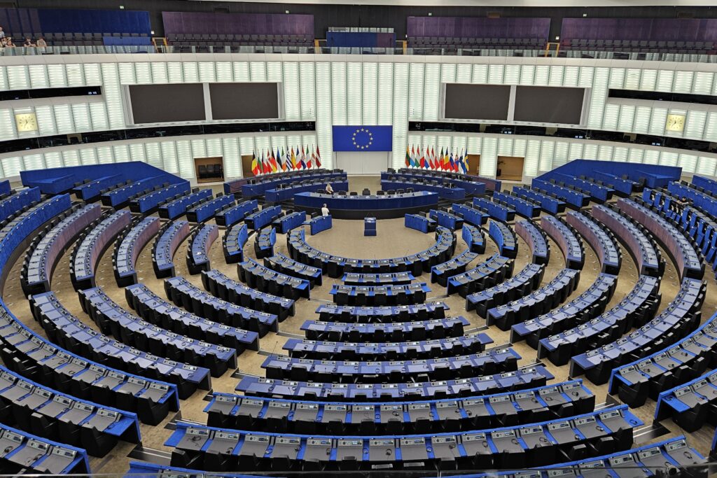Plenarsaal des Europäischen Parlaments