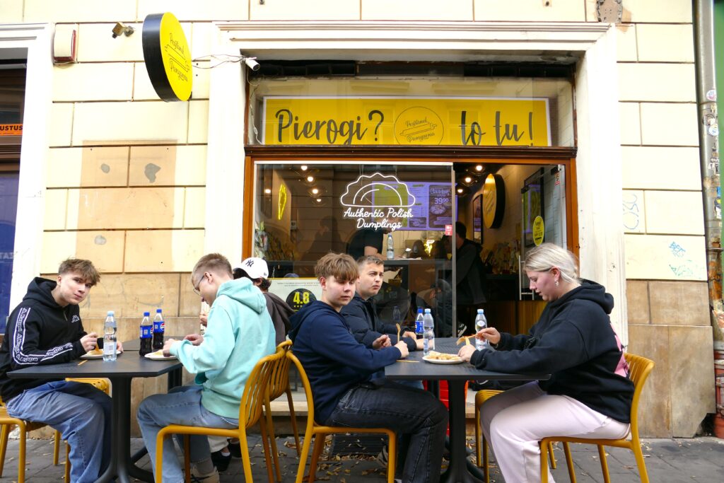 Pierogiessen in der Stadt